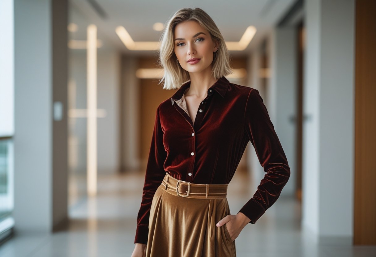 Sådan styler du fløjlsskjorter til enhver lejlighed med korte kjoler